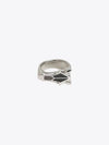 Destroyer ring stainless steel Duo de Gris - HERMES - BALAAN 2