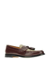 Tassel GG Supreme Canvas Leather Loafers Brown - GUCCI - BALAAN 3