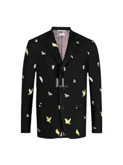 Men's Arrow and Vis Jacket Black - THOM BROWNE - BALAAN 2