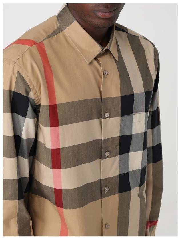 Check Cotton Long Sleeve Shirt Archive Beige - BURBERRY - BALAAN 9