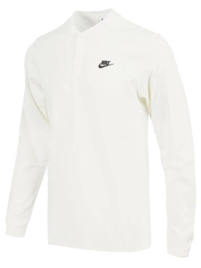 Club Henry Long Sleeve T-Shirt White - NIKE - BALAAN 2