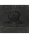 Heart Note Embroidered Ball Cap Black - OGARP - BALAAN 5