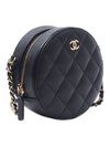 Department store full set packaging Classic mini chain bag tambourine bag caviar black gold AP2307 - CHANEL - BALAAN 5