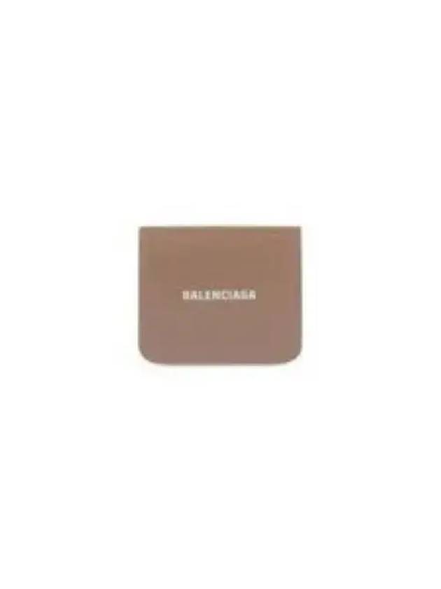 Logo Coin Pocket Flap Half Wallet Brown - BALENCIAGA - BALAAN 2