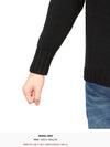 Men’s Merino Wool Knit Top Black - TEN C - BALAAN 9