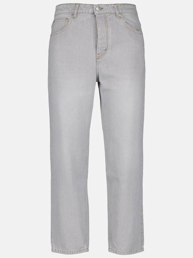 Tapered Fit Denim Jeans Javel Grey - AMI - BALAAN 2