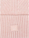 Small Face Logo Beanie Pink - ACNE STUDIOS - BALAAN 4