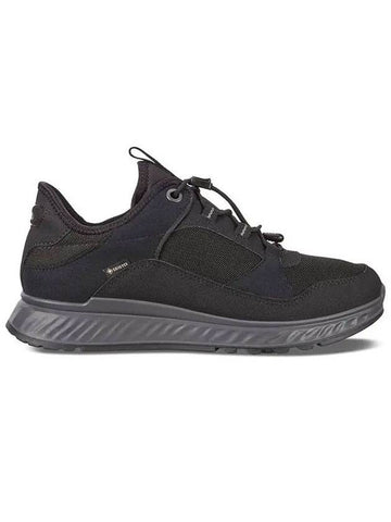 Exostride Gore-Tex Low Top Sneakers Black - ECCO - BALAAN 1