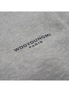 Men's Cotton Square Label Sweatshirt Gray W241TS21734G - WOOYOUNGMI - BALAAN 4