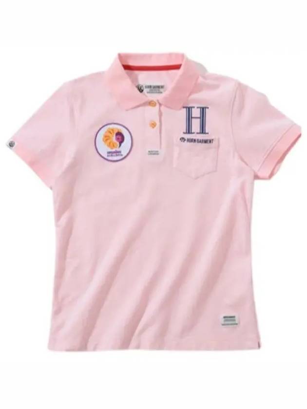 Golf Wear Women s Short Sleeve T Shirt HCW 2A AP87 PINK - HORN GARMENT - BALAAN 1