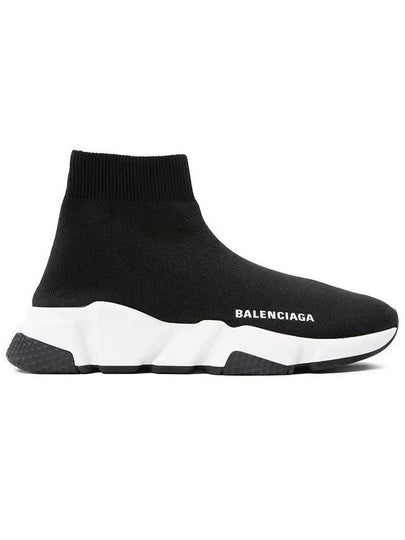 Speed Trainer  High Top Sneakers Black White - BALENCIAGA - BALAAN 2