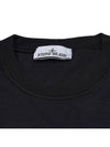 Organic Cotton Short Sleeve T-Shirt Black - STONE ISLAND - BALAAN 5