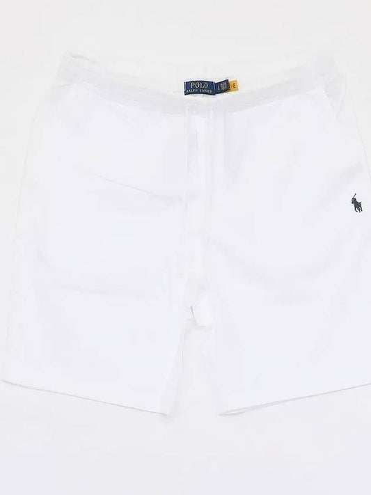 Pony Logo Bermuda Track Shorts White - POLO RALPH LAUREN - BALAAN 2