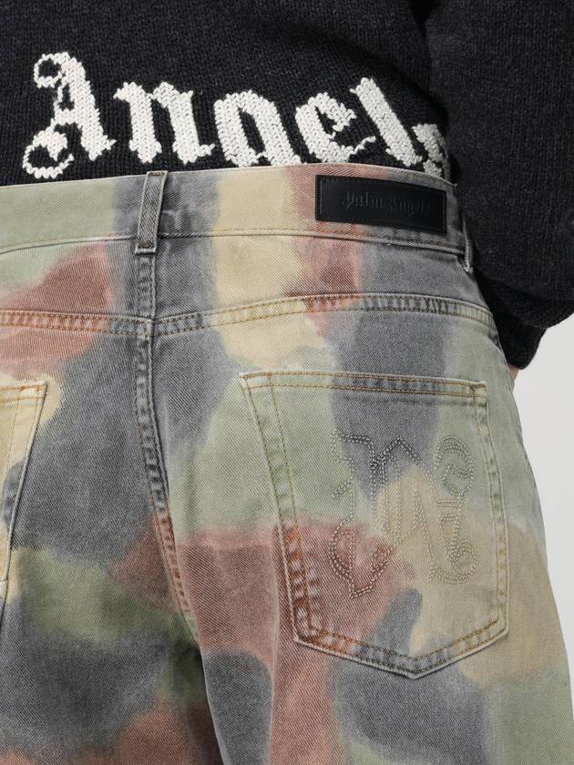 Jeans Palm Angels in denim stampa camouflage - PALM ANGELS - BALAAN 5