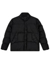 Garment Dyed Crinkle Reps Down Padding Black - STONE ISLAND - BALAAN 2