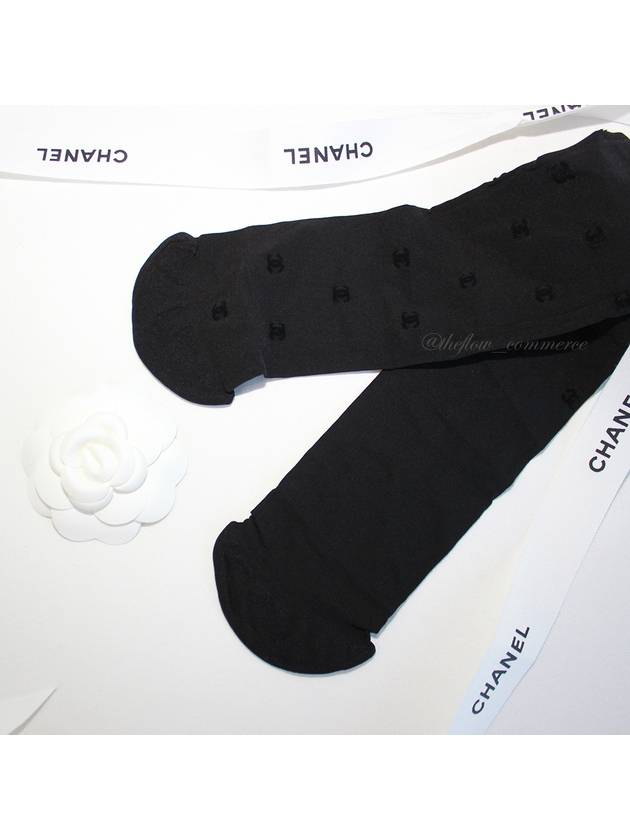 CC Logo Sheer Stocking Black - CHANEL - BALAAN 4