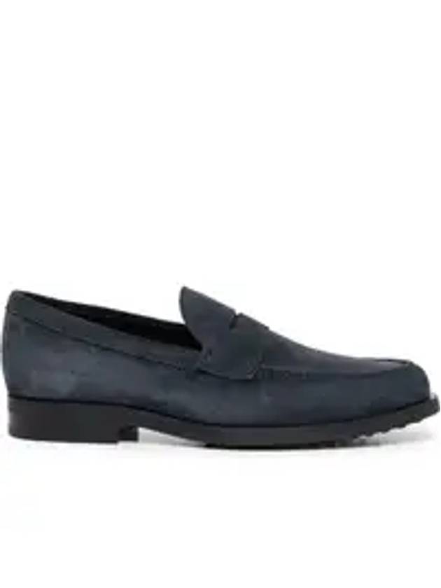 Men's Suede Loafers Navy - TOD'S - BALAAN 1