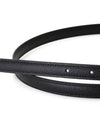 Gancini Leather Belt Black - SALVATORE FERRAGAMO - BALAAN 7