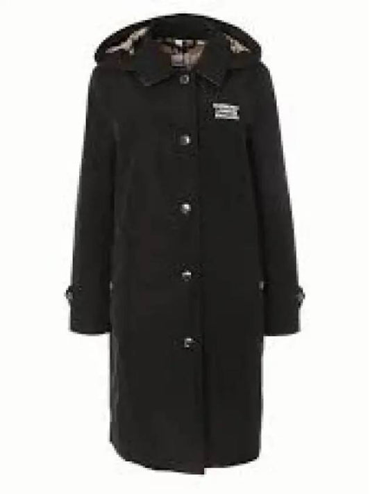 Women's Oxclose Hoodie Trench Coat Black - BURBERRY - BALAAN 2