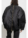 Men's Double Zipper Bomber Jacket Black - VETEMENTS - BALAAN 6