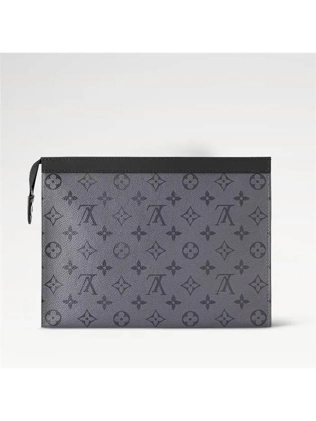 Monogram Eclipse Reverse Pochette Voyage MM Pouch Bag Grey - LOUIS VUITTON - BALAAN 6