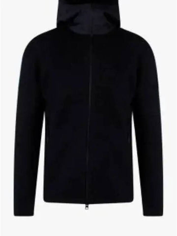 CP Company Lens Wappen Wool Zip up Jacket Black 13CMKN040A 006390A - CP COMPANY - BALAAN 1