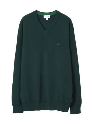 V neck merino wool sweater - LACOSTE - BALAAN 1