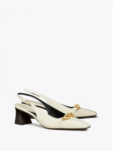 Jessa slingback pumps high heels 55mm light cream gold domestic product - TORY BURCH - BALAAN 1