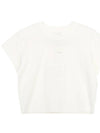 Women's Crop Short Sleeve T-Shirt White - WOOYOUNGMI - BALAAN 2