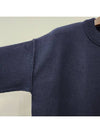 Big Heart Logo Wool Knit Top Navy - AMI - BALAAN 7