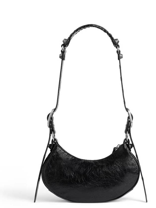 Le Cagole XS Lambskin Shoulder Bag Black - BALENCIAGA - BALAAN 8