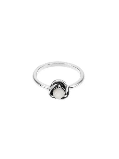 White Birthstone Eternity Circle Ring Silver - PANDORA - BALAAN 2