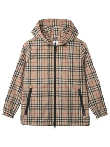 Vintage Check Hooded Jacket Archive Beige - BURBERRY - BALAAN 1