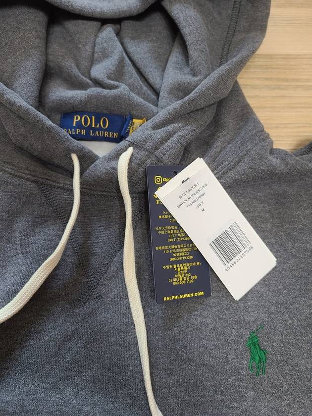 Embroidered Logo Pony Hoodie Grey - POLO RALPH LAUREN - BALAAN 7