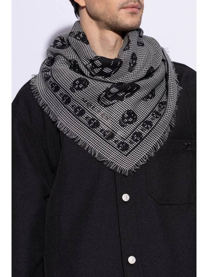 Alexander McQueen Wool Scarf, Men's, Grey - ALEXANDER MCQUEEN - BALAAN 2