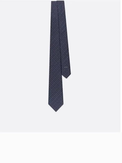 Nano CD Icon Silk Tie Navy - DIOR - BALAAN 2