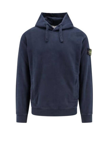 Stone Island Hooded Sweatshirt 811560820 V0020 Blue - STONE ISLAND - BALAAN 1