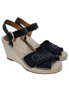Apgujeong 24SS ankle strap wedge sandals CHC24S995FU 001 - CHLOE - BALAAN 2