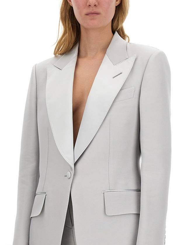 SINGLE-BREASTED TUXEDO JACKET "BIANCA" - TOM FORD - BALAAN 4