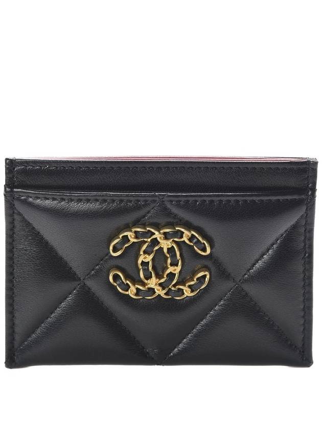 19 Black gold card wallet - CHANEL - BALAAN 1