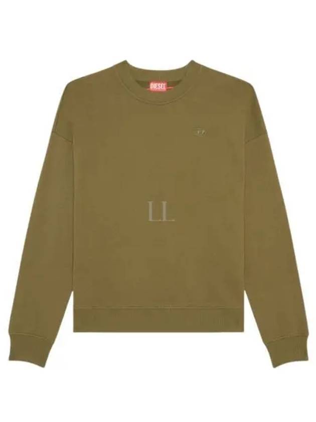 Men's Logo Embroidery Sweatshirt Green - DIESEL - BALAAN 2