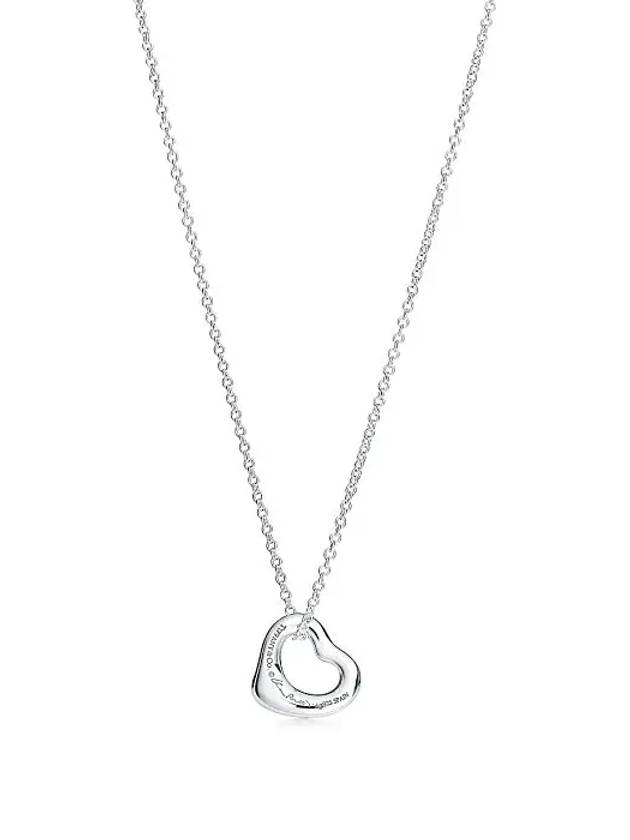 Elsa Peretti Open Heart Pendant Silver 11mm 25152336 - TIFFANY & CO. - BALAAN 2