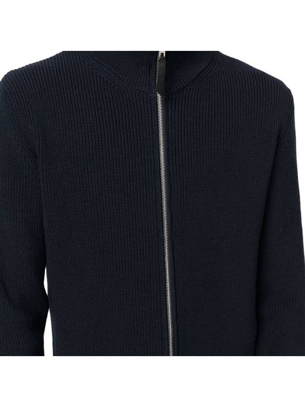 Stitch Knit High Neck Full Zip Up Cardigan Navy - MAISON MARGIELA - BALAAN 9