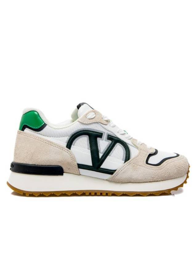 V Logo Low Top Sneakers White - VALENTINO - BALAAN 1