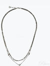 Pearl Skull Chain Necklace Silver - ALEXANDER MCQUEEN - BALAAN 2