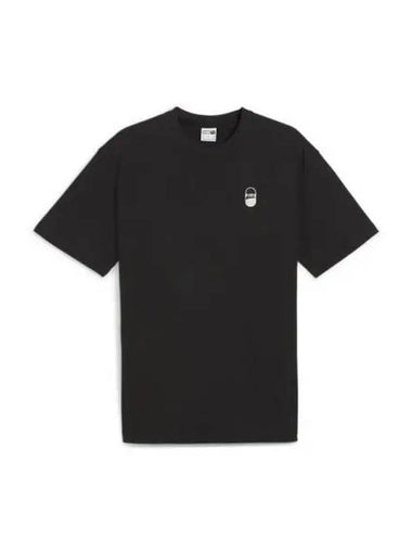 Downtown 180 Logo Short Sleeve T-Shirt Black - PUMA - BALAAN 1