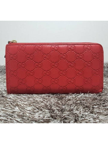 Seema zipper long wallet red - GUCCI - BALAAN 1