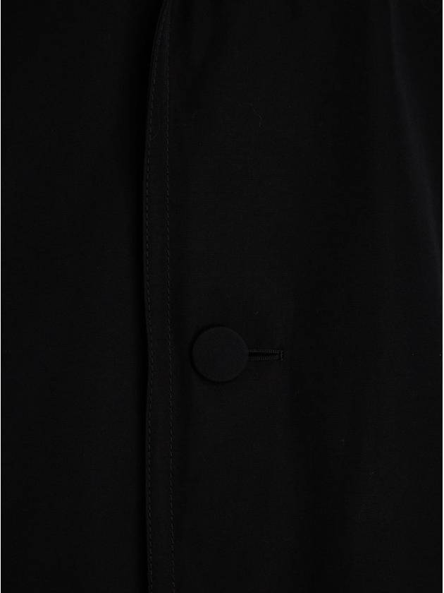 Cotton Poplin Single Coat Black - GUCCI - BALAAN 3