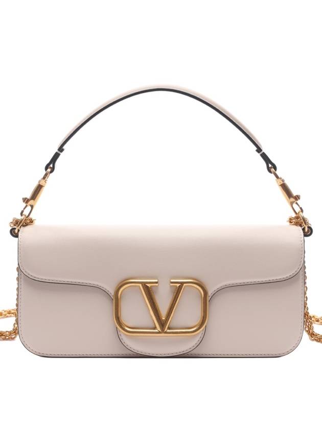 Loco Leather Shoulder Bag White - VALENTINO - BALAAN 2