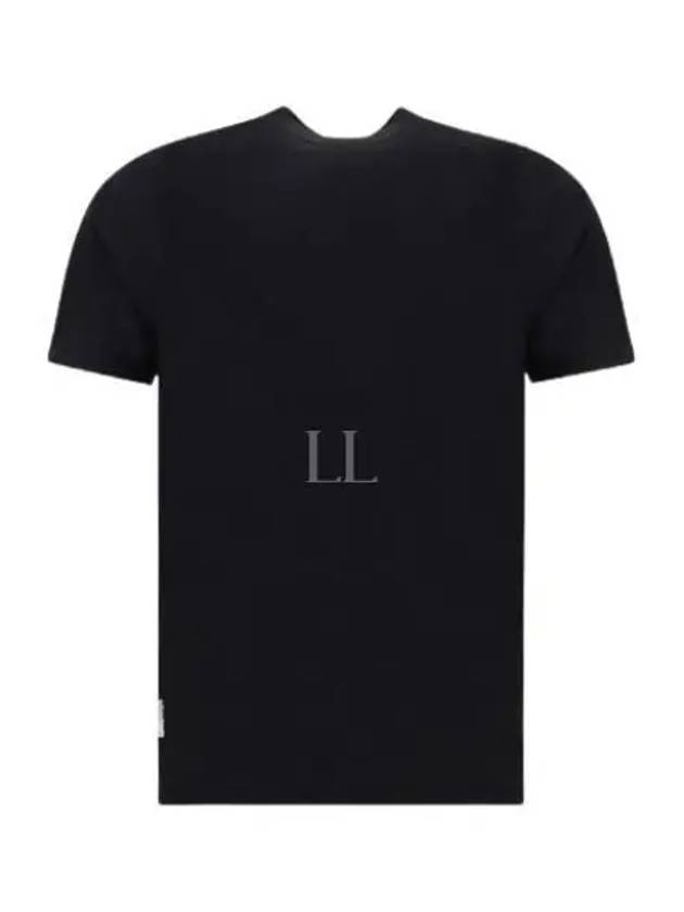 Shadow Back Graphic Print Short Sleeve T-Shirt Black - STONE ISLAND - BALAAN 2